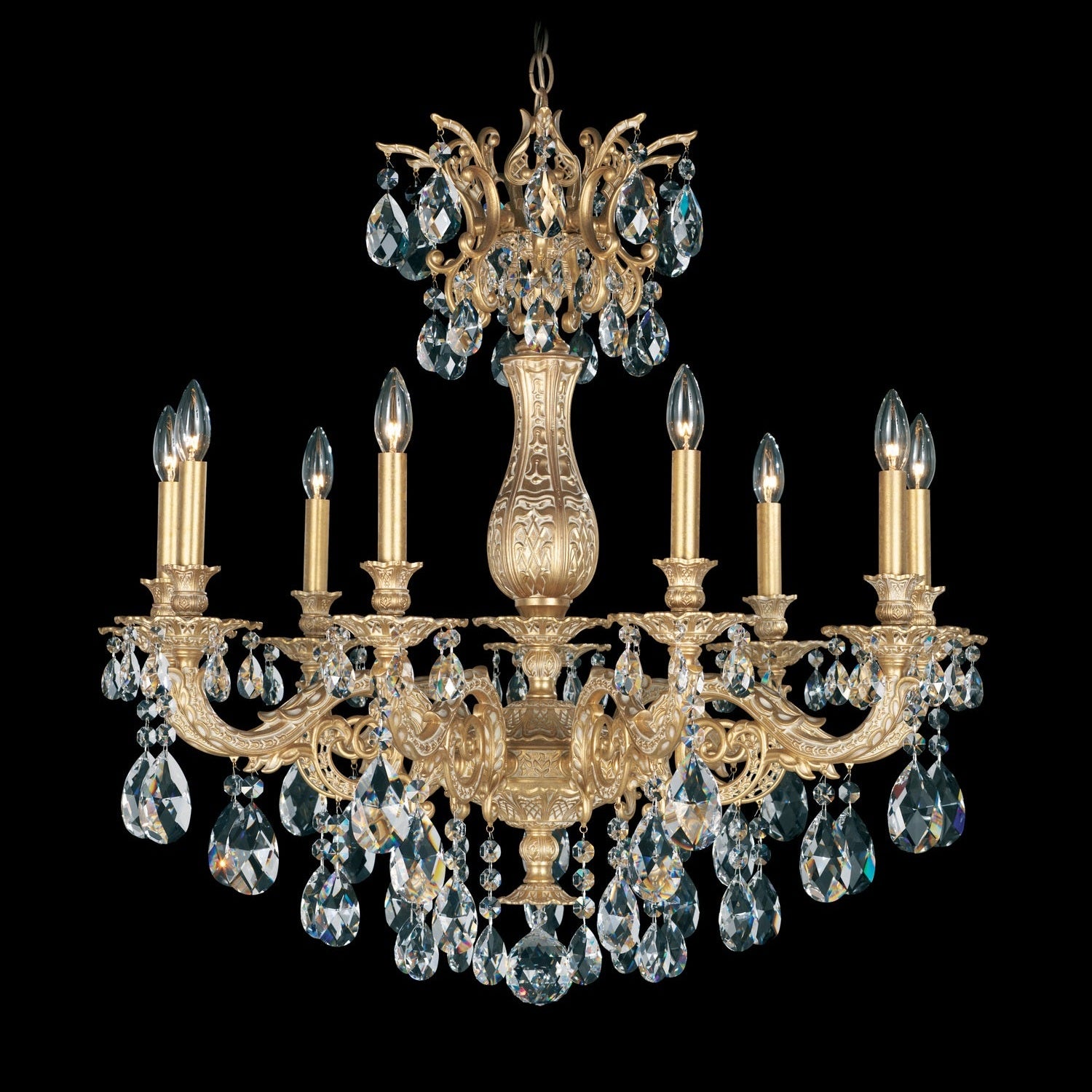 Schonbek - 5679-76R - Nine Light Chandelier - Milano - Heirloom Bronze