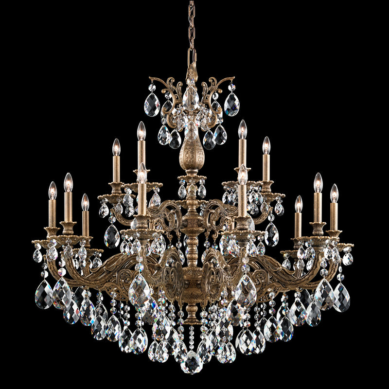 Schonbek - 5685-76R - 15 Light Chandelier - Milano - Heirloom Bronze