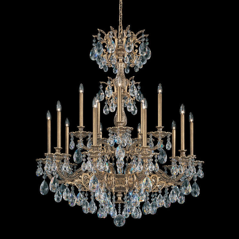 Schonbek - 5686-22R - 15 Light Chandelier - Milano - Heirloom Gold