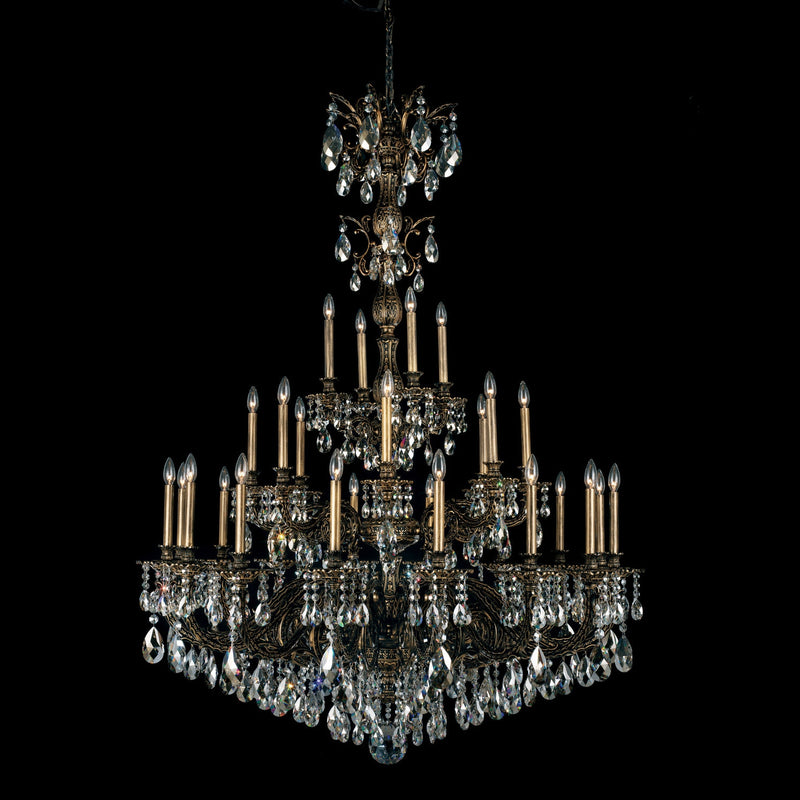 Schonbek - 5688-83H - 28 Light Chandelier - Milano - Florentine Bronze