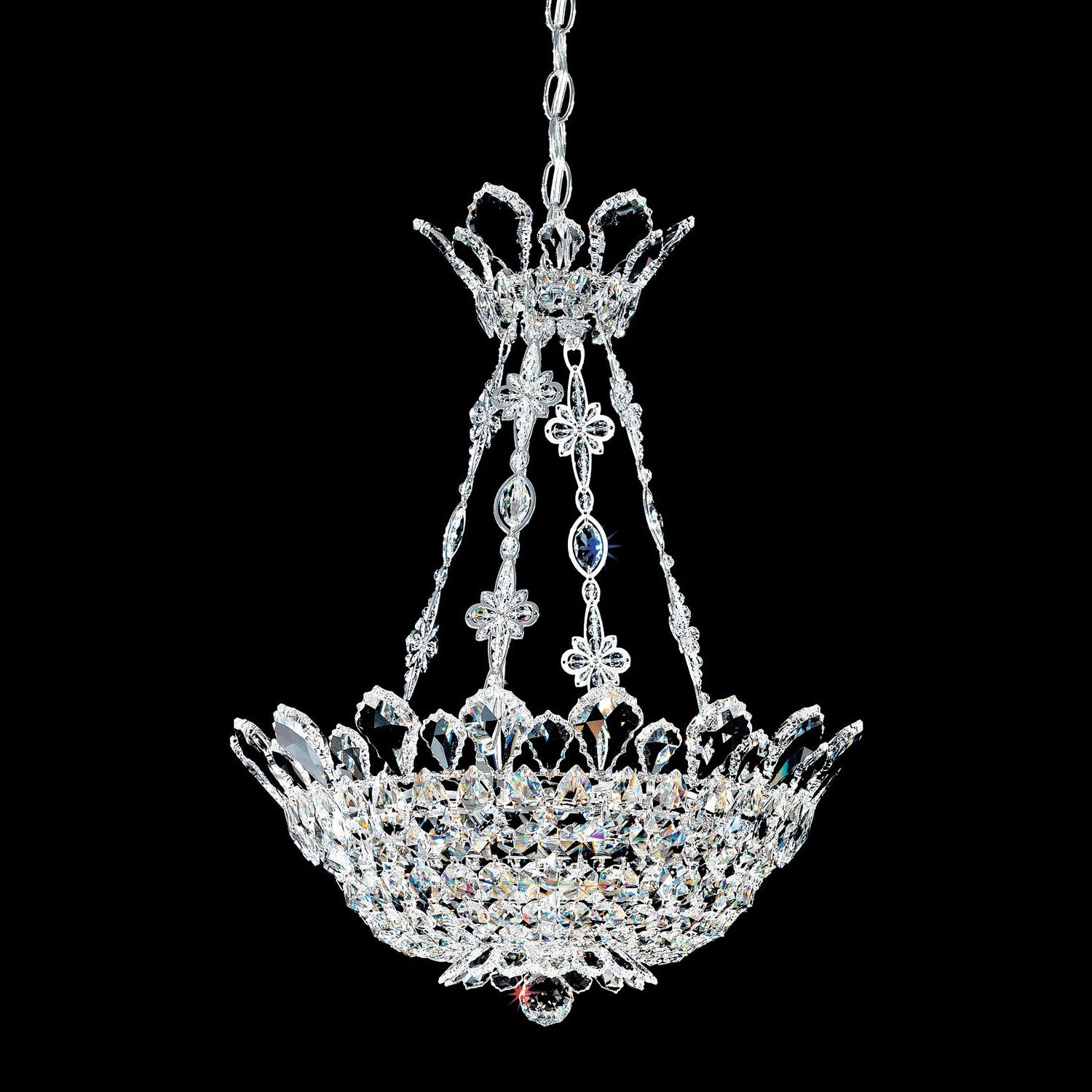 Schonbek - 5798R - Eight Light Pendant - Trilliane - Polished Stainless Steel