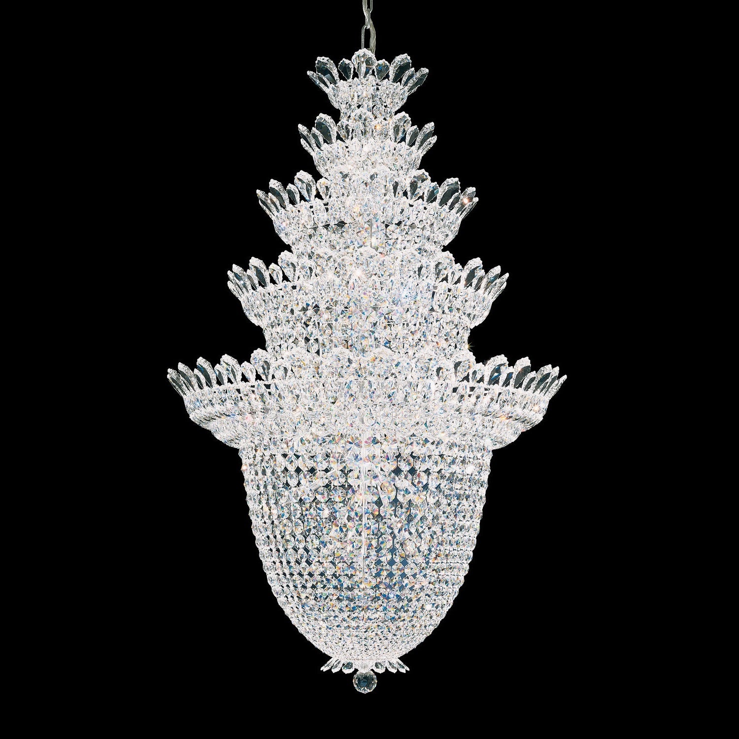 Schonbek - 5849H - Eight Light Pendant - Trilliane - Polished Stainless Steel