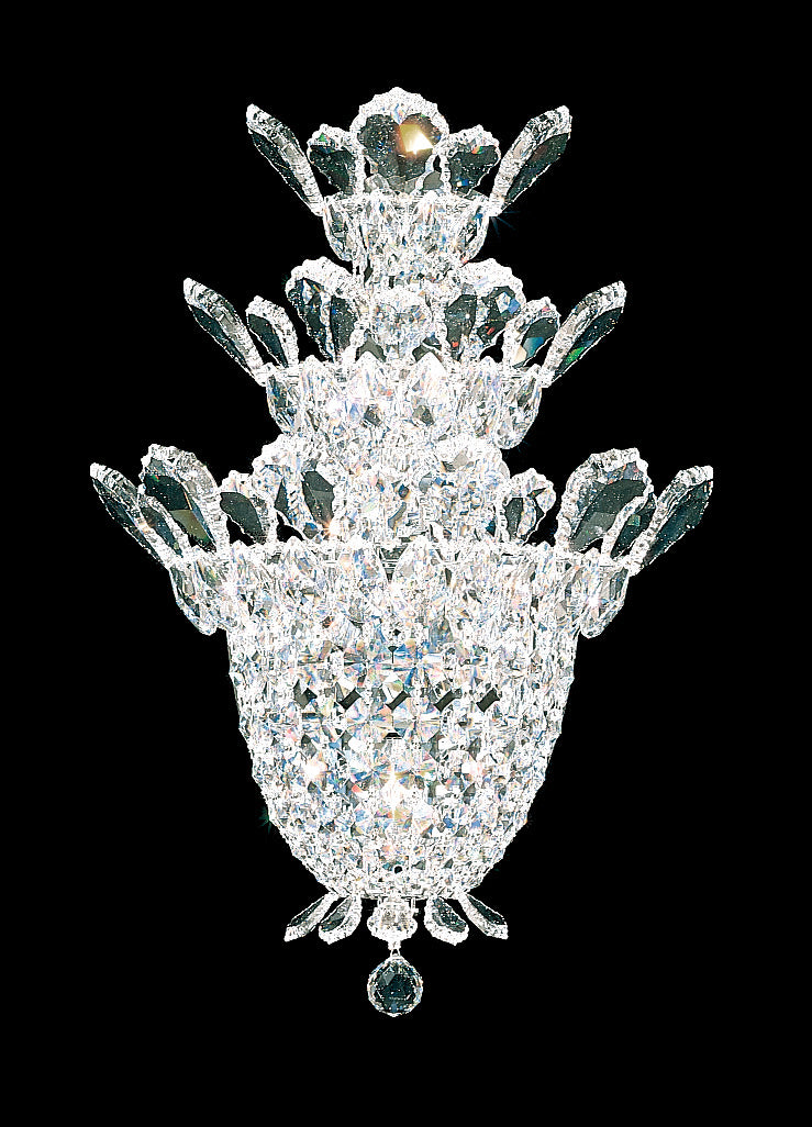 Schonbek - 5888R - Four Light Wall Sconce - Trilliane - Polished Stainless Steel