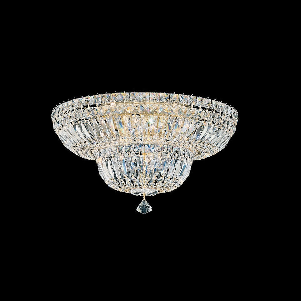 Schonbek - 5894-211R - Nine Light Flush Mount - Petit Crystal Deluxe - Aurelia