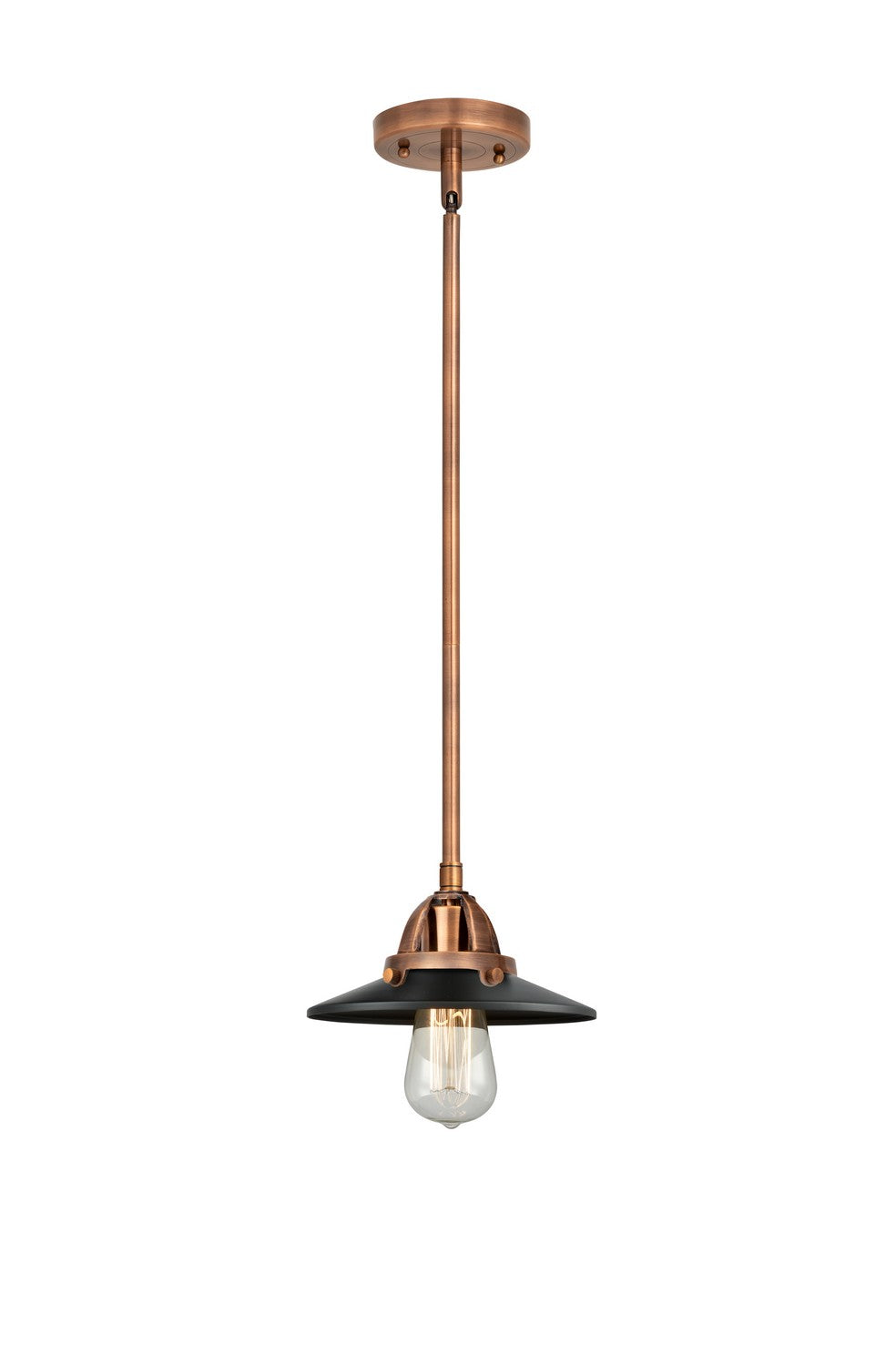 Innovations - 288-1S-AC-M6-BK - One Light Mini Pendant - Nouveau 2 - Antique Copper