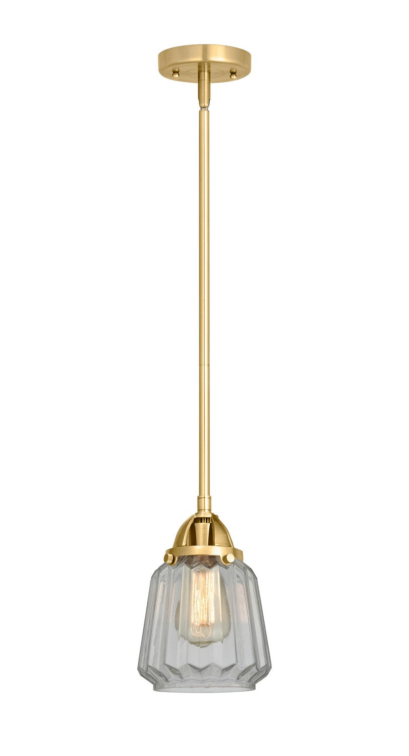 Innovations - 288-1S-SG-G142 - One Light Mini Pendant - Nouveau 2 - Satin Gold