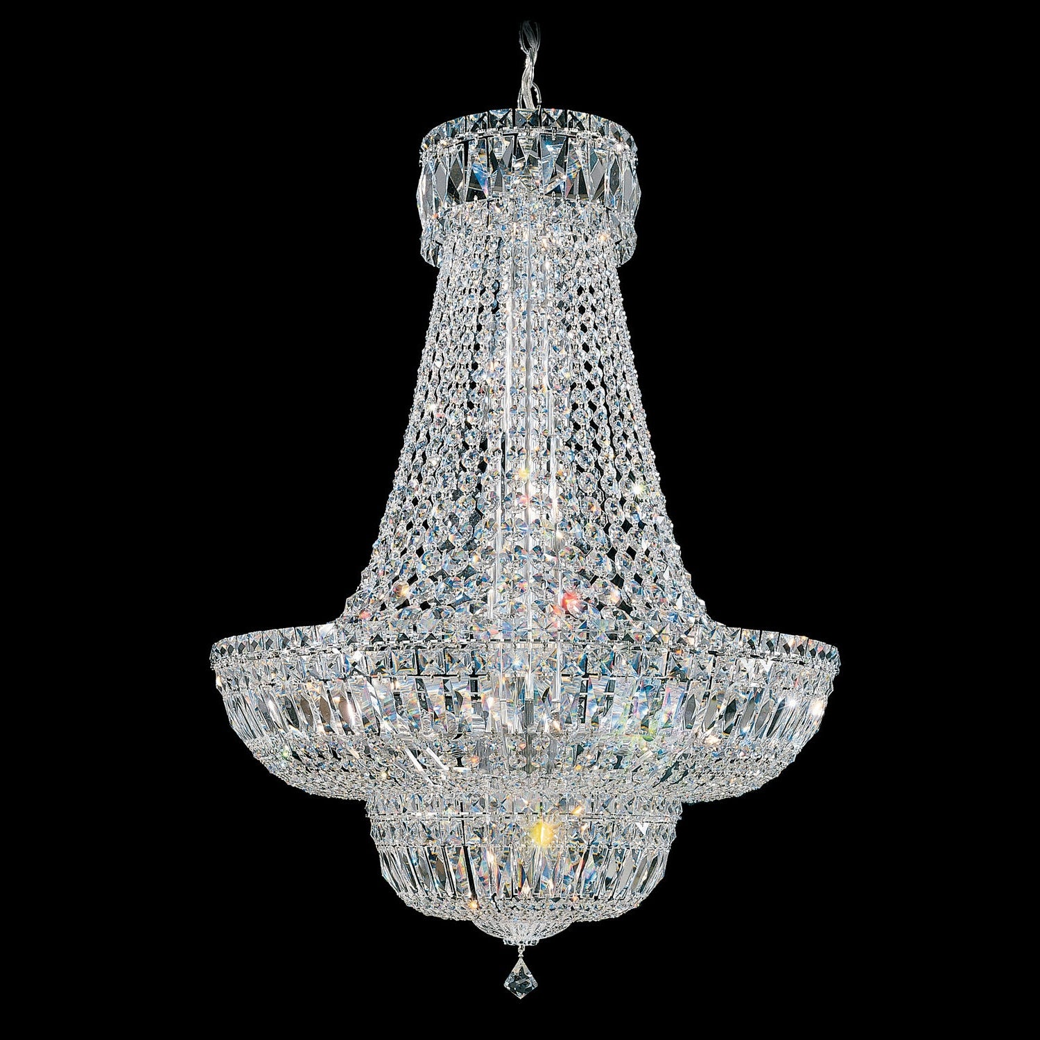 Schonbek - 6618-40O - 23 Light Pendant - Petit Crystal Deluxe - Polished Silver