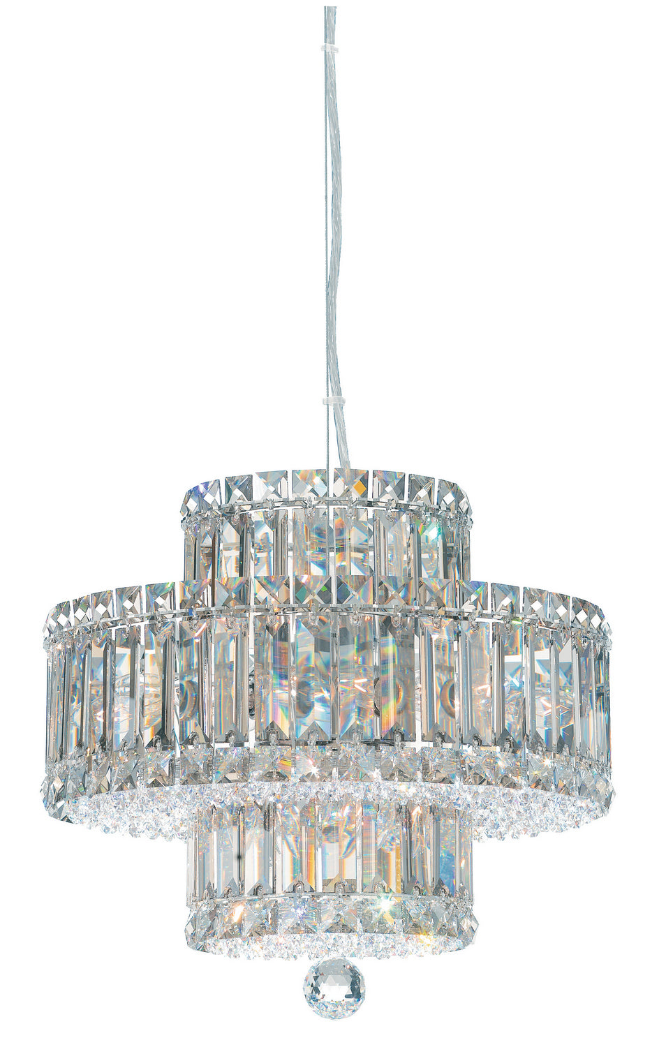 Schonbek - 6671R - Nine Light Pendant - Plaza - Polished Stainless Steel