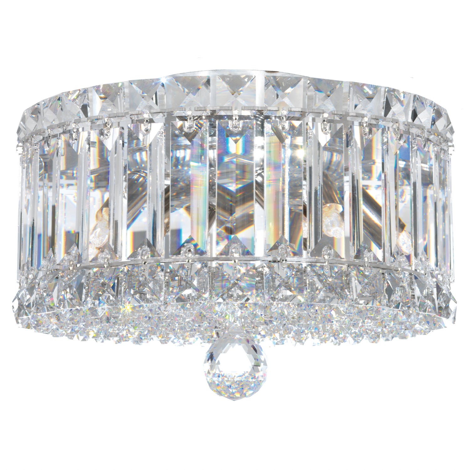 Schonbek - 6692O - Four Light Flush Mount - Plaza - Polished Stainless Steel