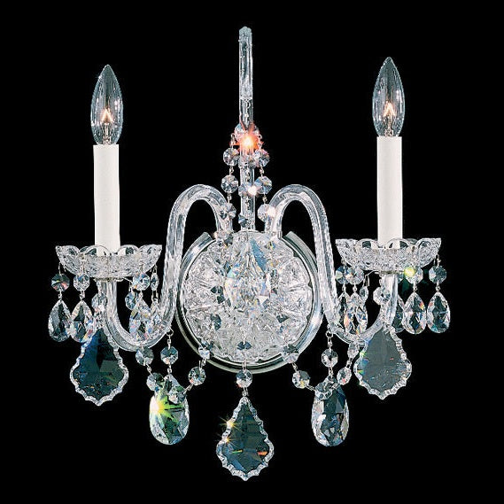 Schonbek - 6807-40H - Two Light Wall Sconce - Olde World - Polished Silver