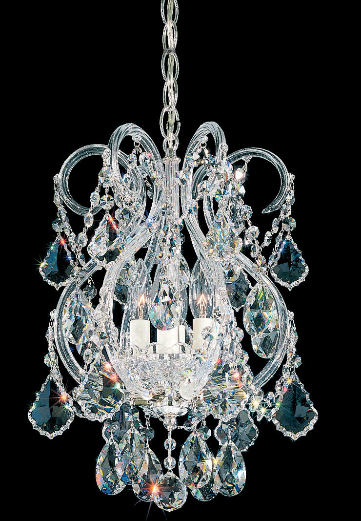 Schonbek - 6809-40H - Four Light Mini Pendant - Olde World - Polished Silver