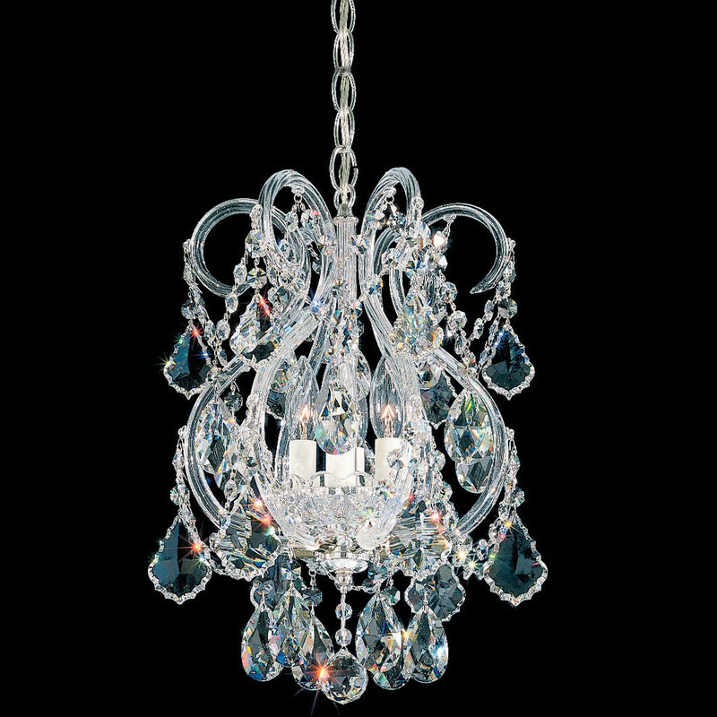 Schonbek - 6809-40R - Four Light Mini Pendant - Olde World - Polished Silver