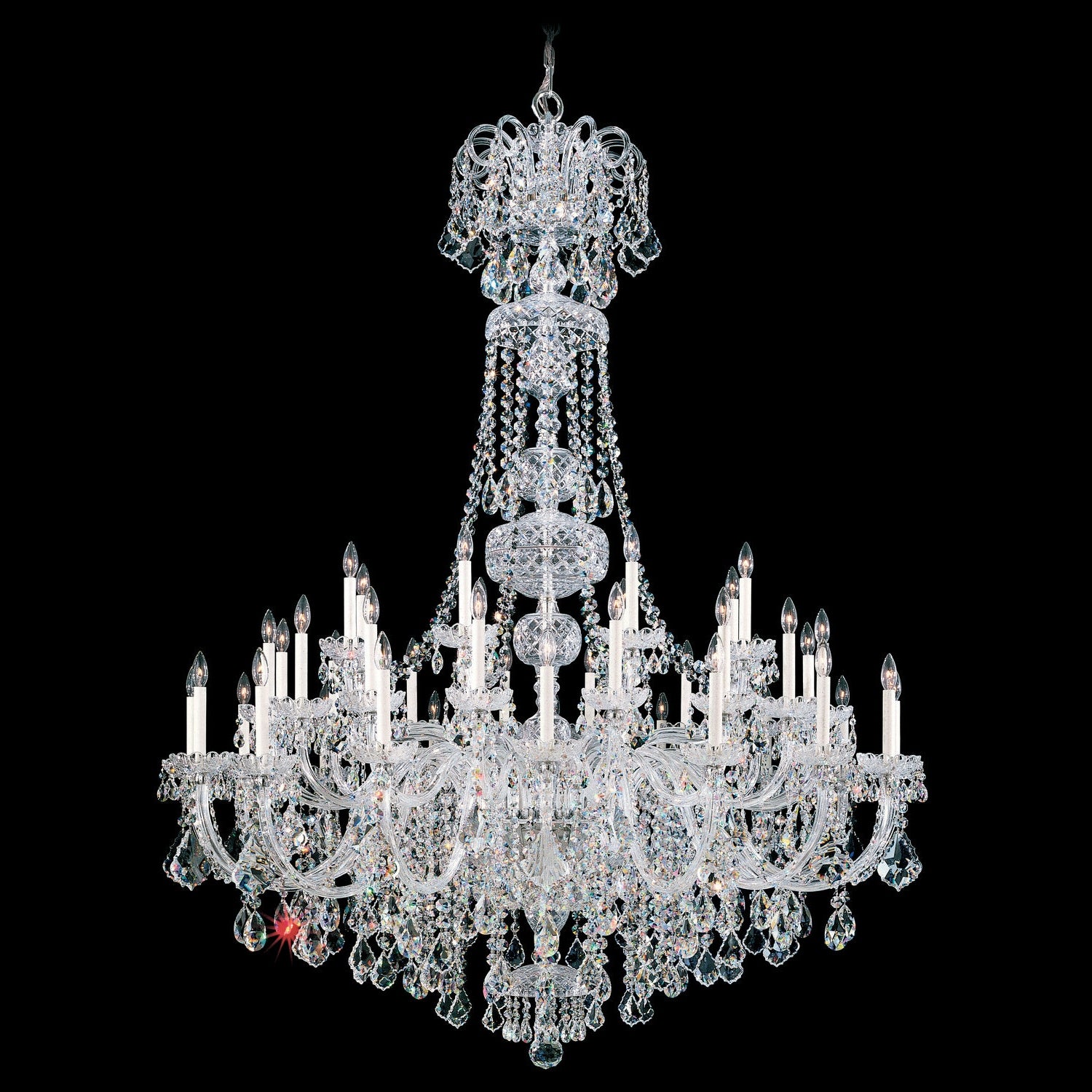 Schonbek - 6861-40H - 45 Light Chandelier - Olde World - Polished Silver