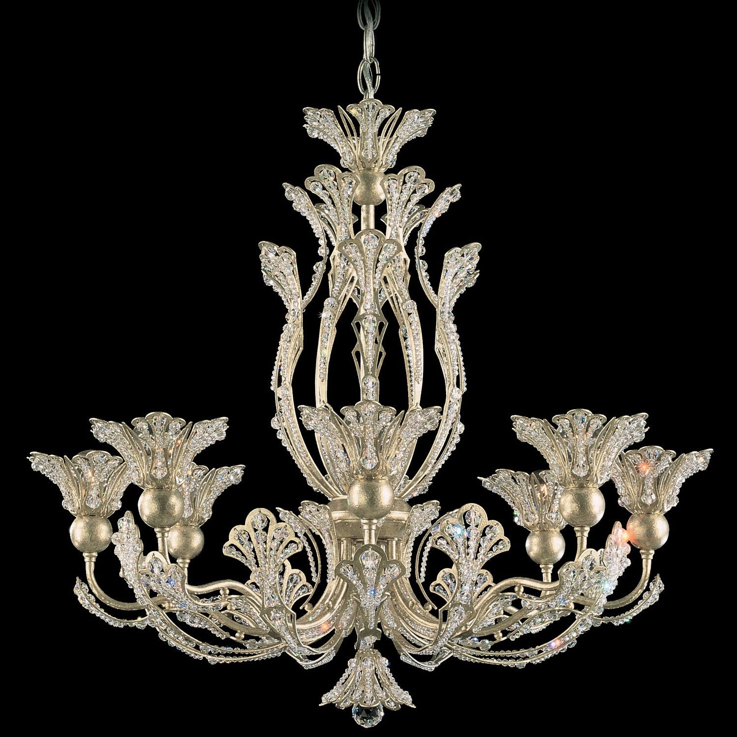 Schonbek - 7863-22R - Eight Light Chandelier - Rivendell - Heirloom Gold