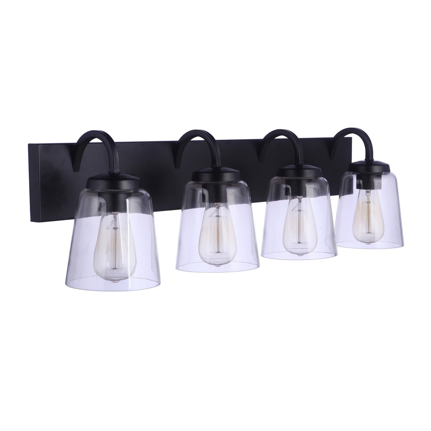 Craftmade - 16331FB4 - Four Light Vanity - Elsa - Flat Black
