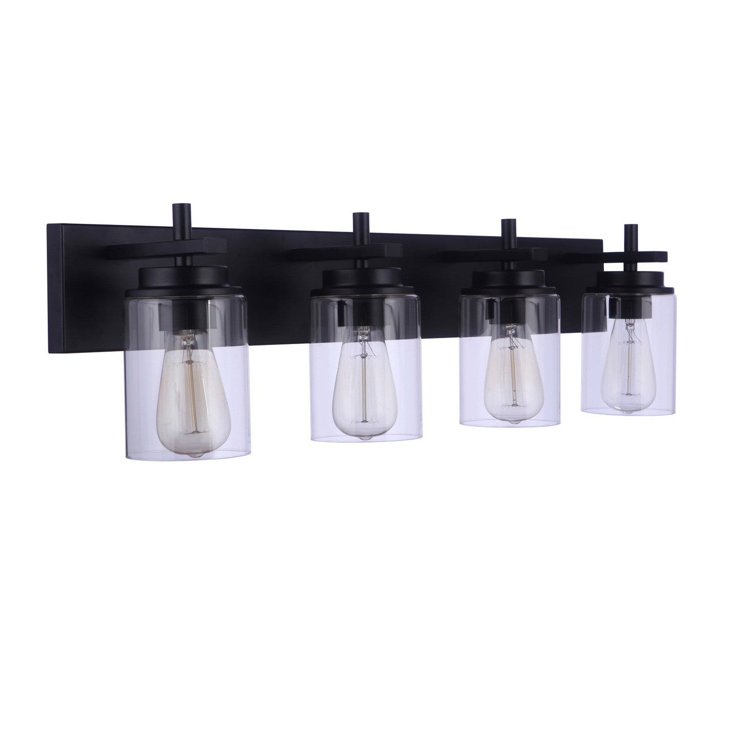 Craftmade - 17432FB4 - Four Light Vanity - Reeves - Flat Black