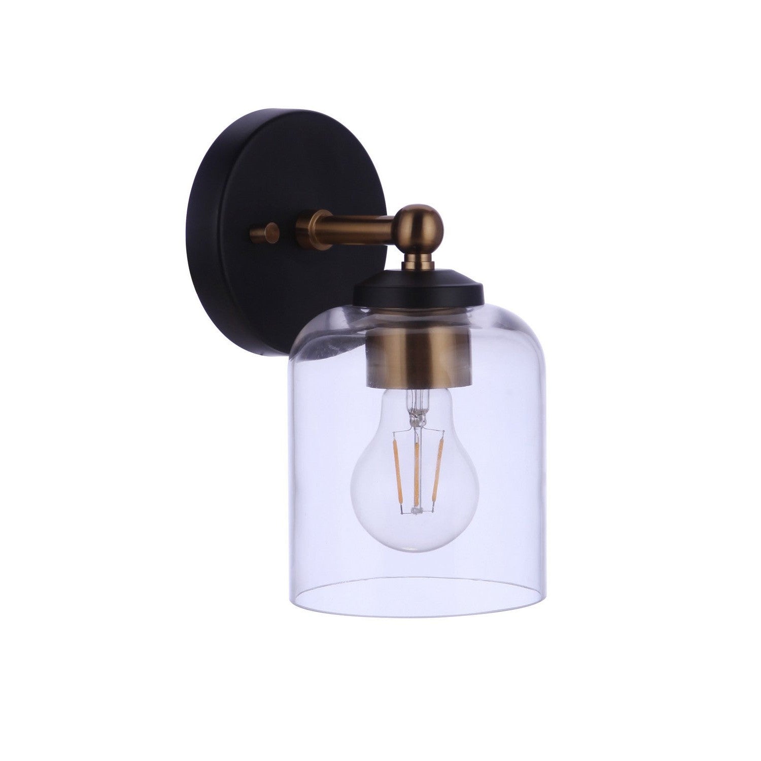 Craftmade - 18705FBSB1 - One Light Wall Sconce - Coppa - Flat Black/Satin Brass