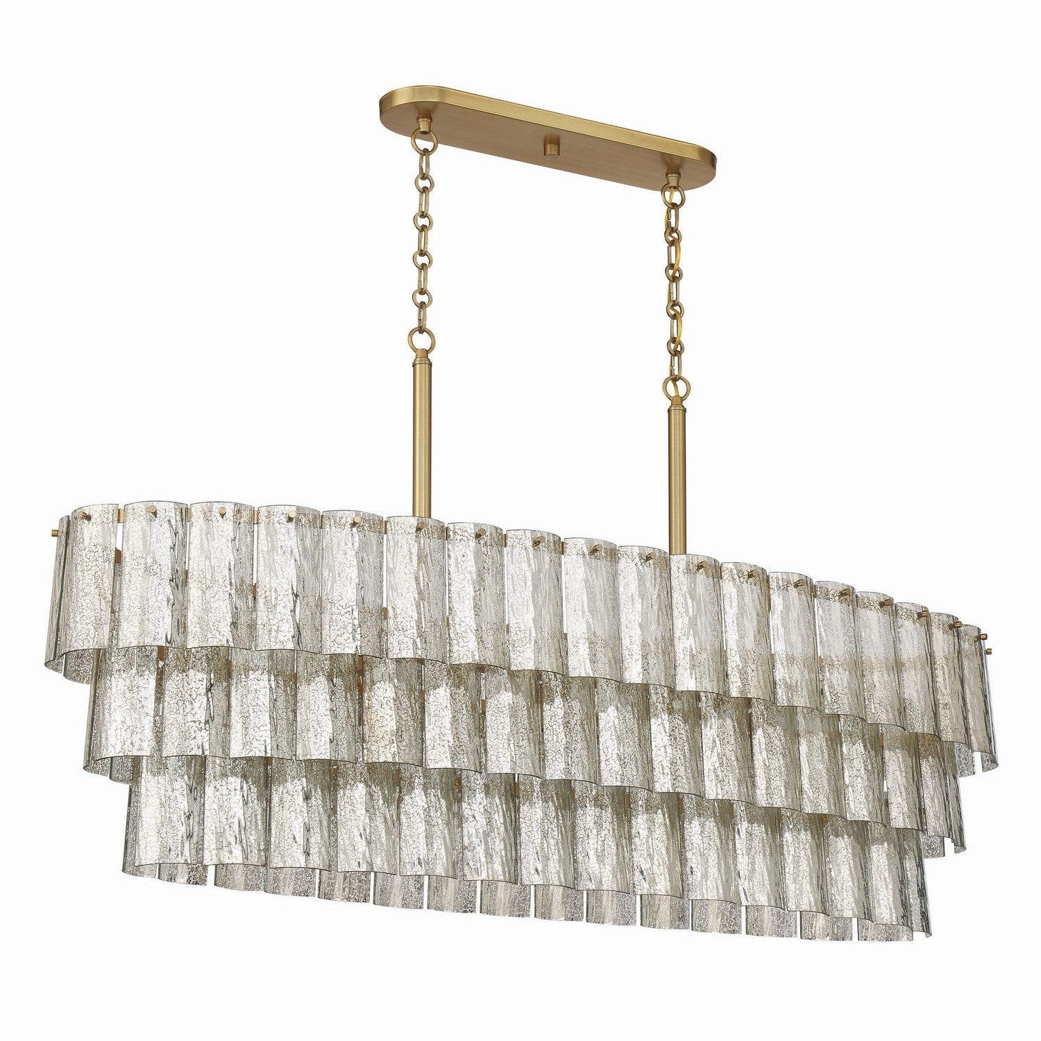 Craftmade - 48677-SB - Seven Light Island Pendant - Museo - Satin Brass