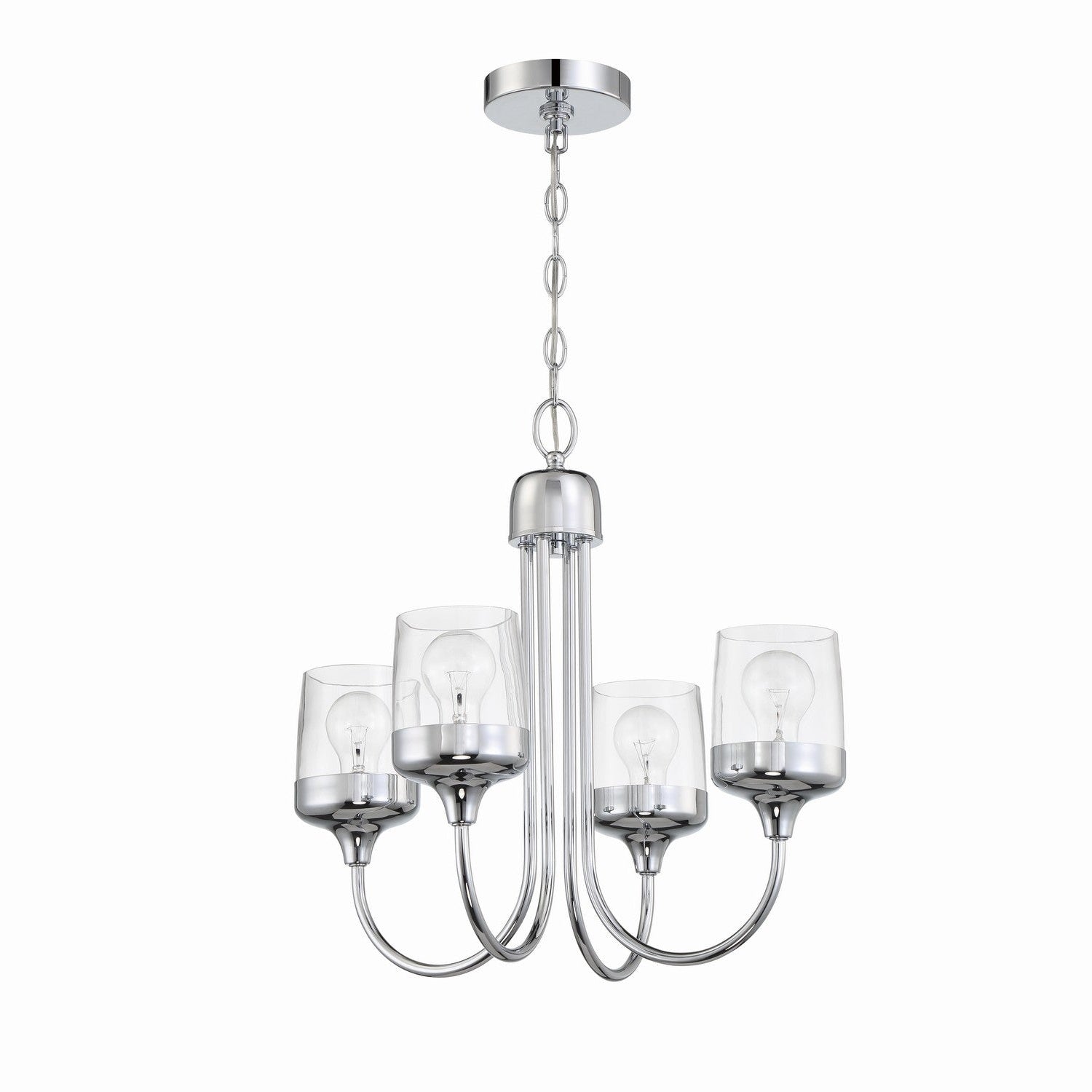 Craftmade - 58124-CH - Four Light Chandelier - Wrenn - Chrome