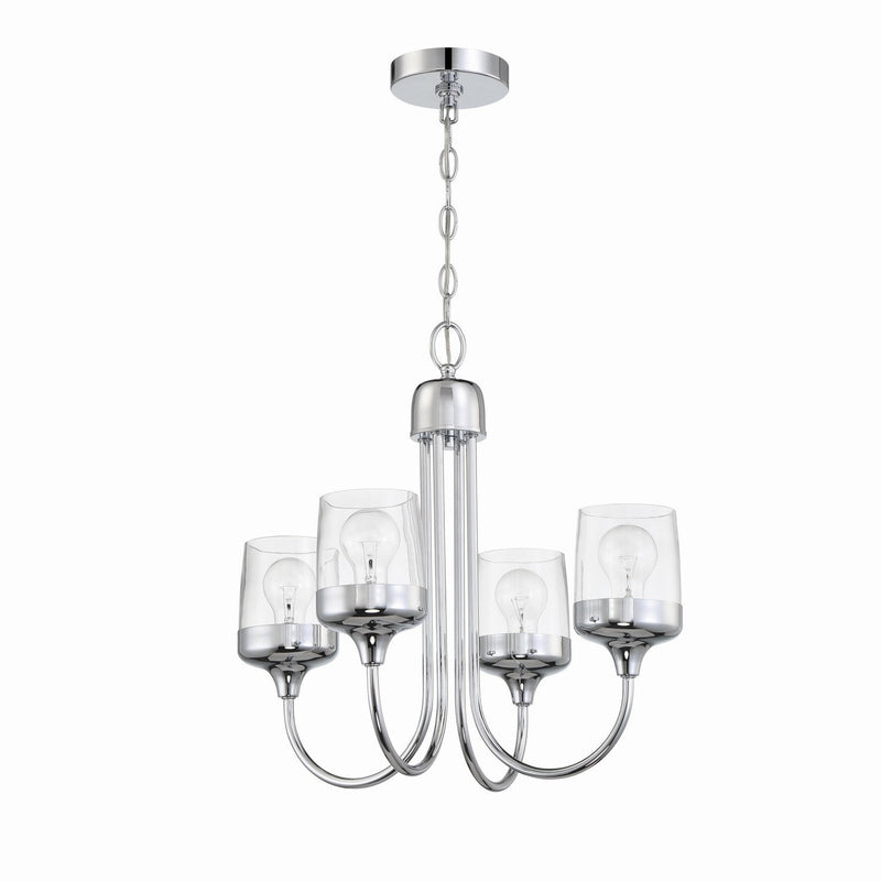 Craftmade - 58124-CH - Four Light Chandelier - Wrenn - Chrome