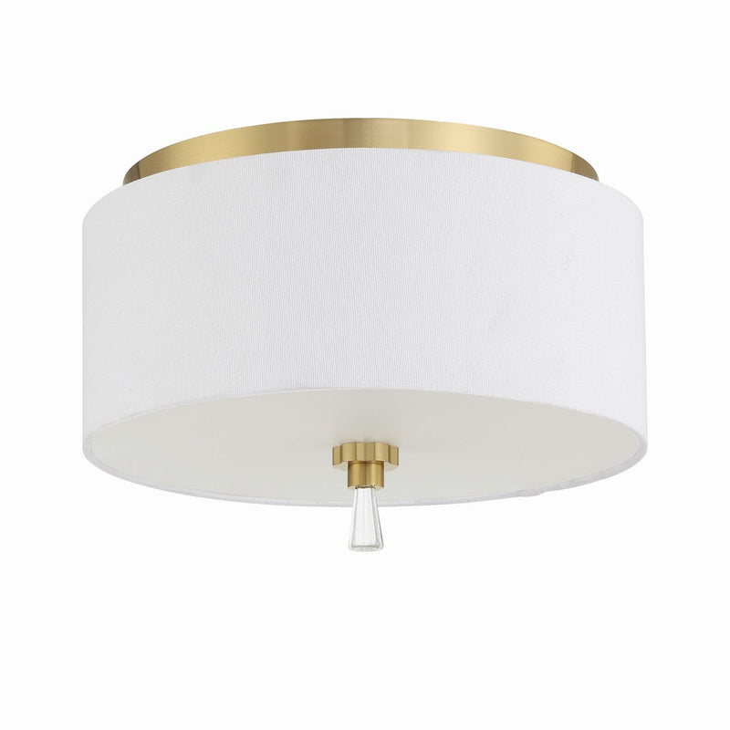 Craftmade - 58282-SB - Two Light Flushmount - Fortuna - Satin Brass