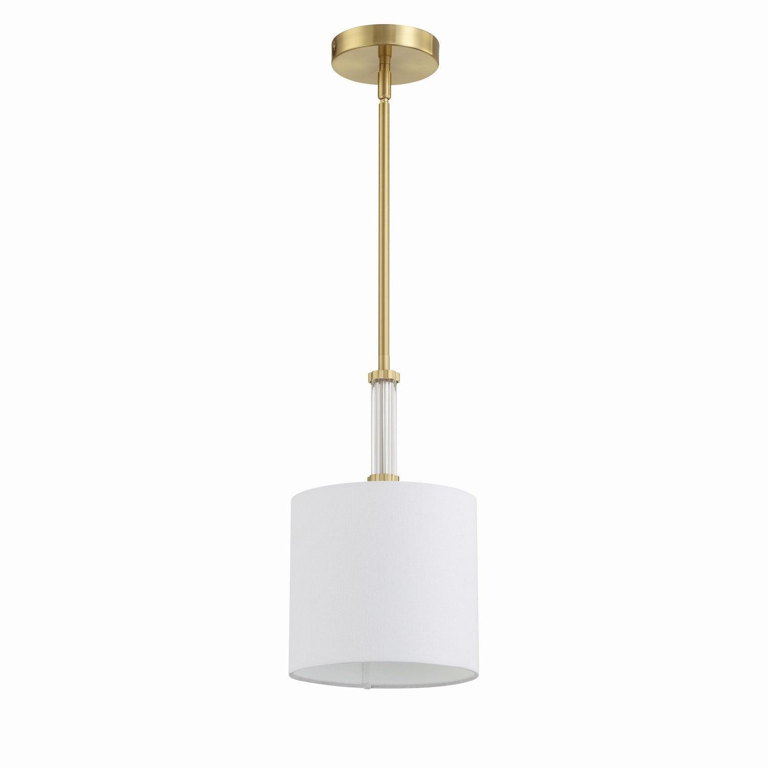 Craftmade - 58291-SB - One Light Mini Pendant - Fortuna - Satin Brass