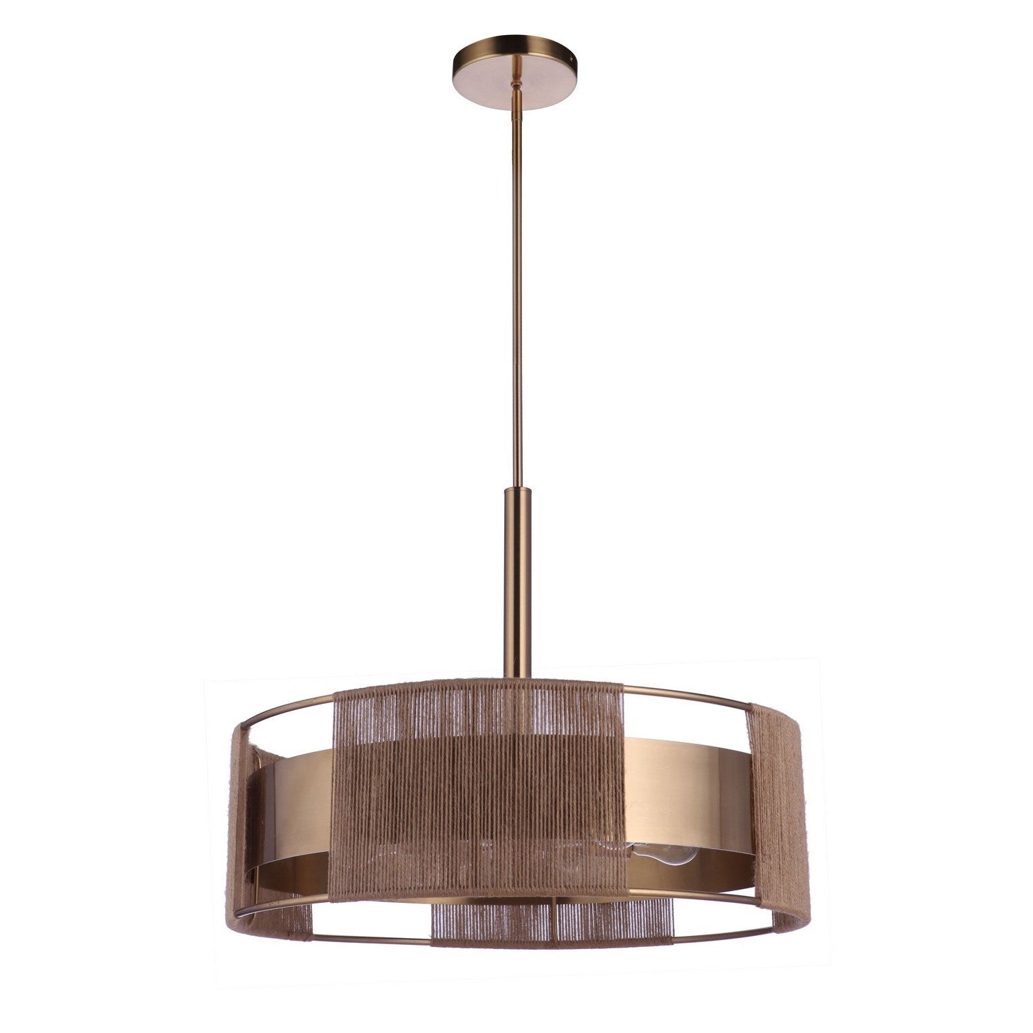 Craftmade - 59096-SB - Six Light Pendant - Kensey - Satin Brass