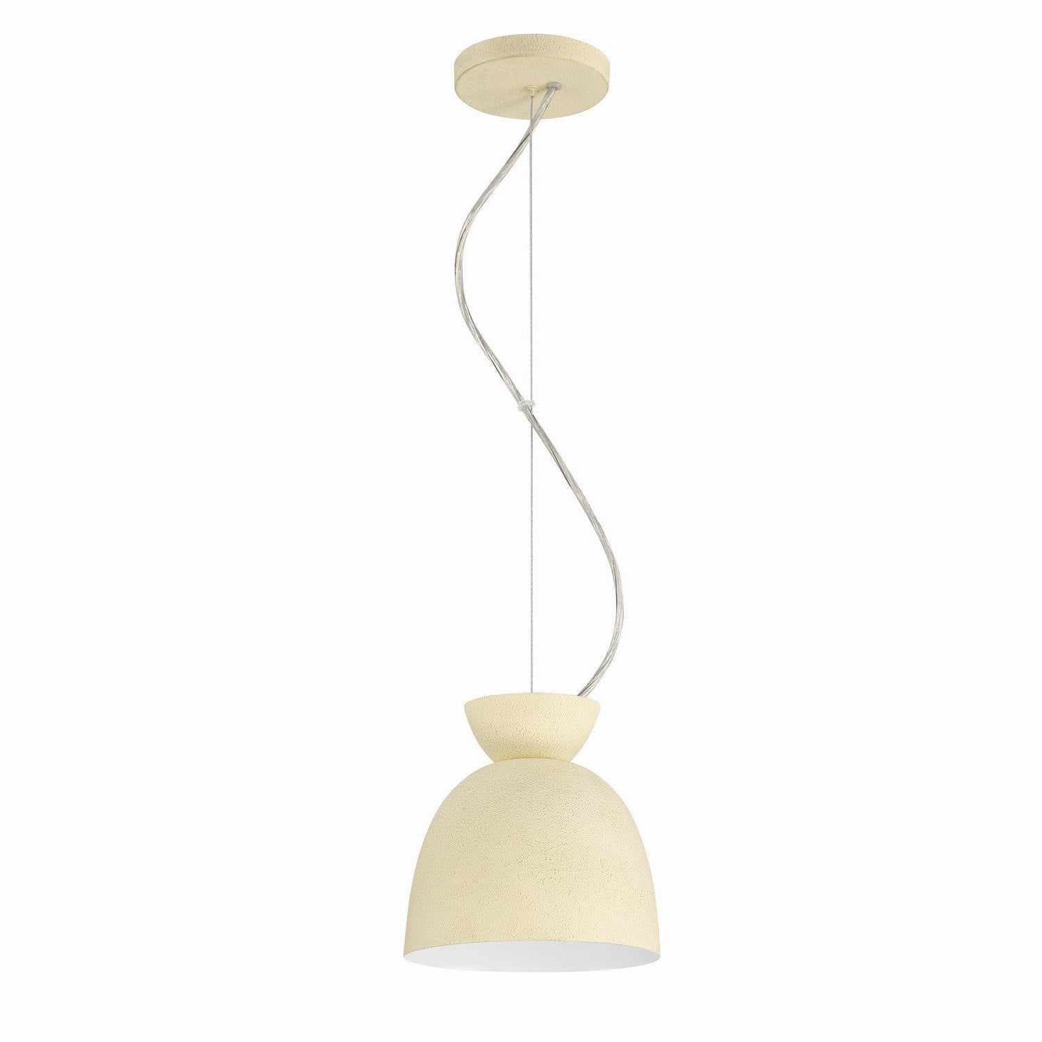 Craftmade - 59191-CW - One Light Mini Pendant - Ventura Dome - Cottage White