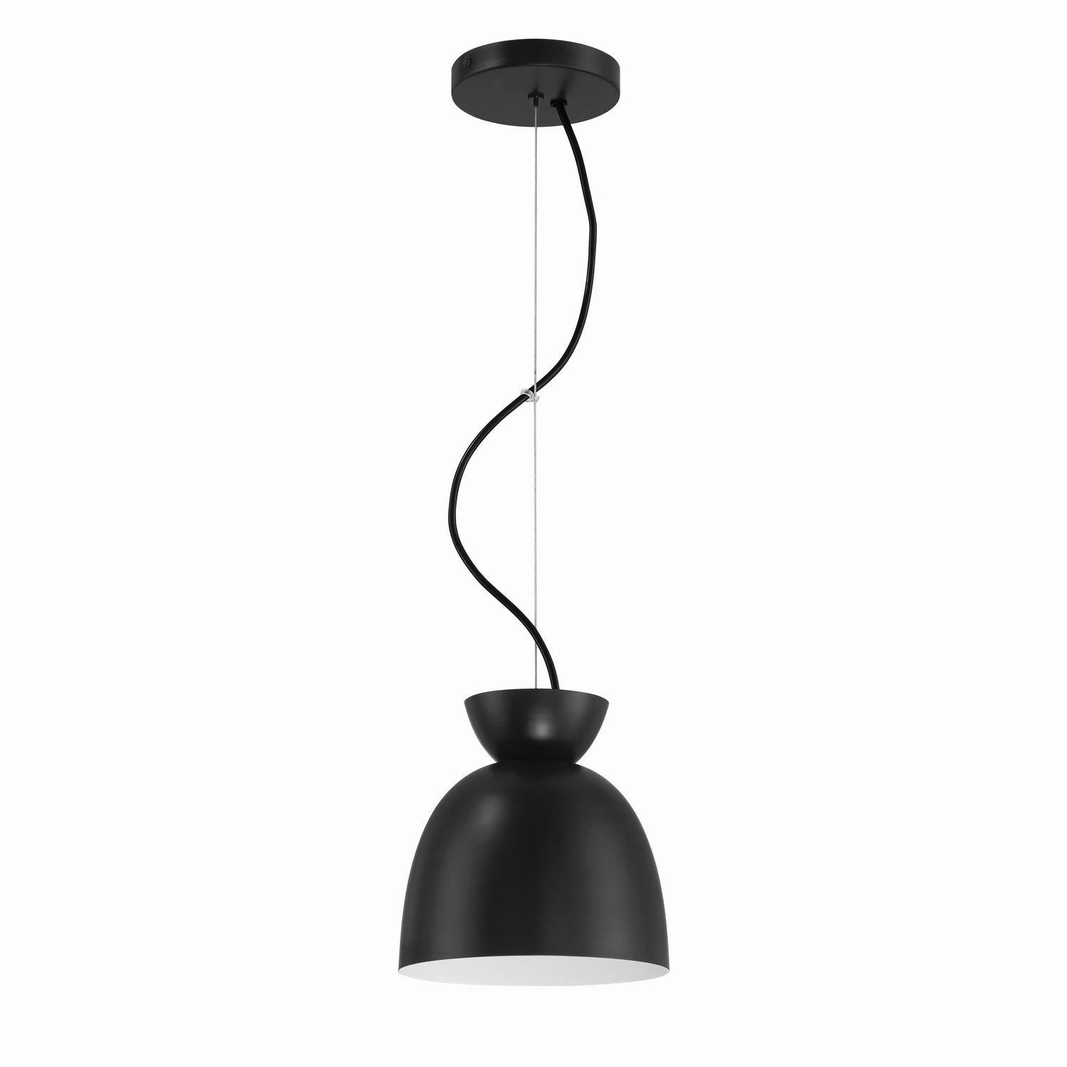 Craftmade - 59191-FB - One Light Pendant - Ventura Dome - Flat Black