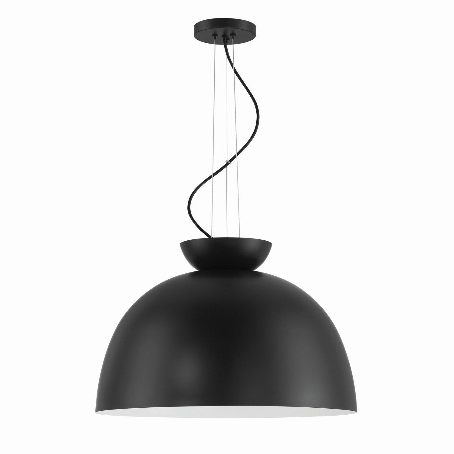 Craftmade - 59192-FB - One Light Pendant - Ventura Dome - Flat Black