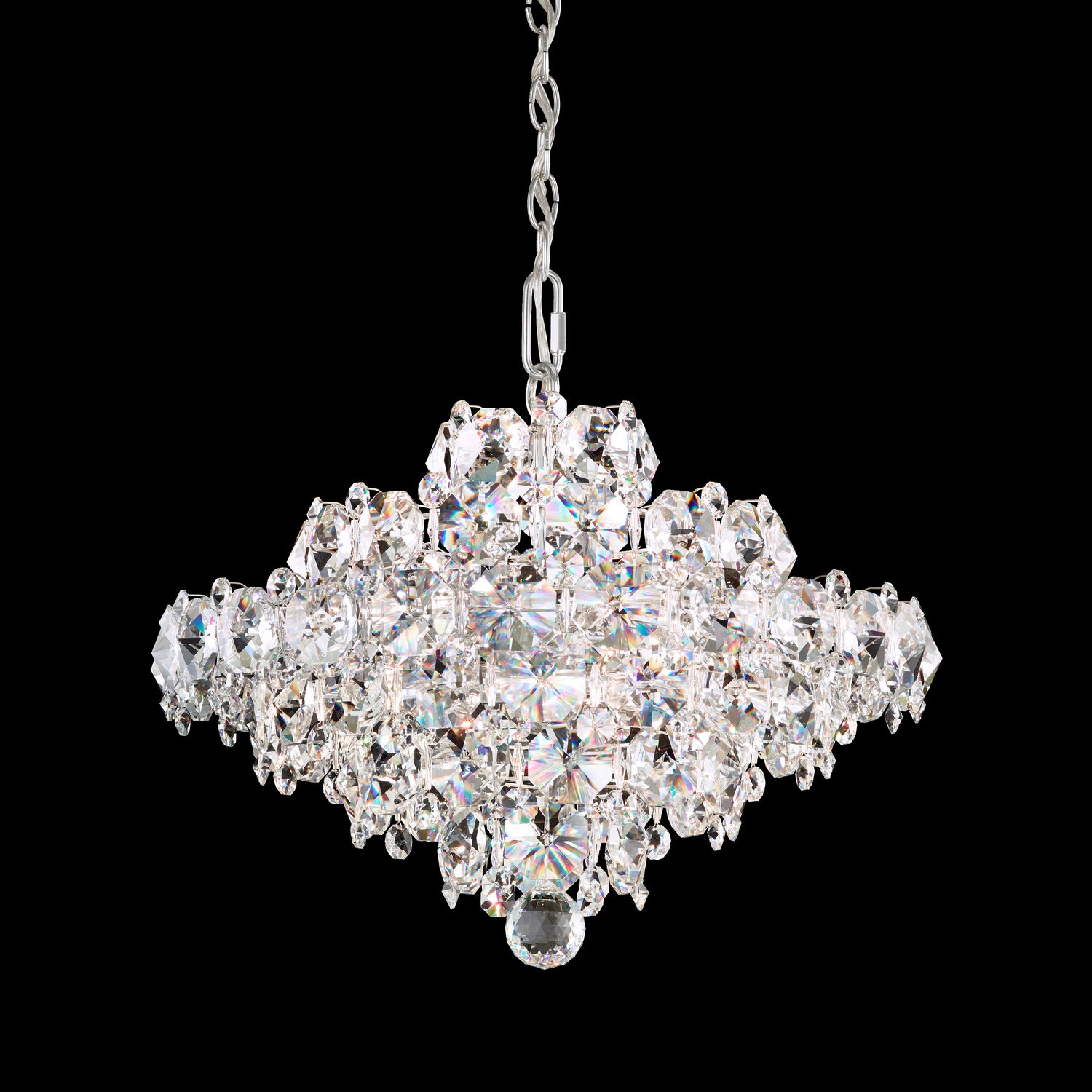 Schonbek - BN1016N-401O - Eight Light Pendant - Baronet - Polished Stainless Steel