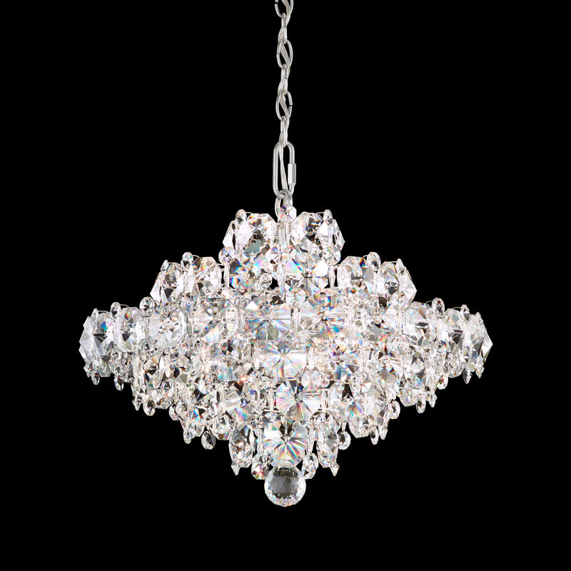 Schonbek - BN1016N-401O - Eight Light Pendant - Baronet - Polished Stainless Steel