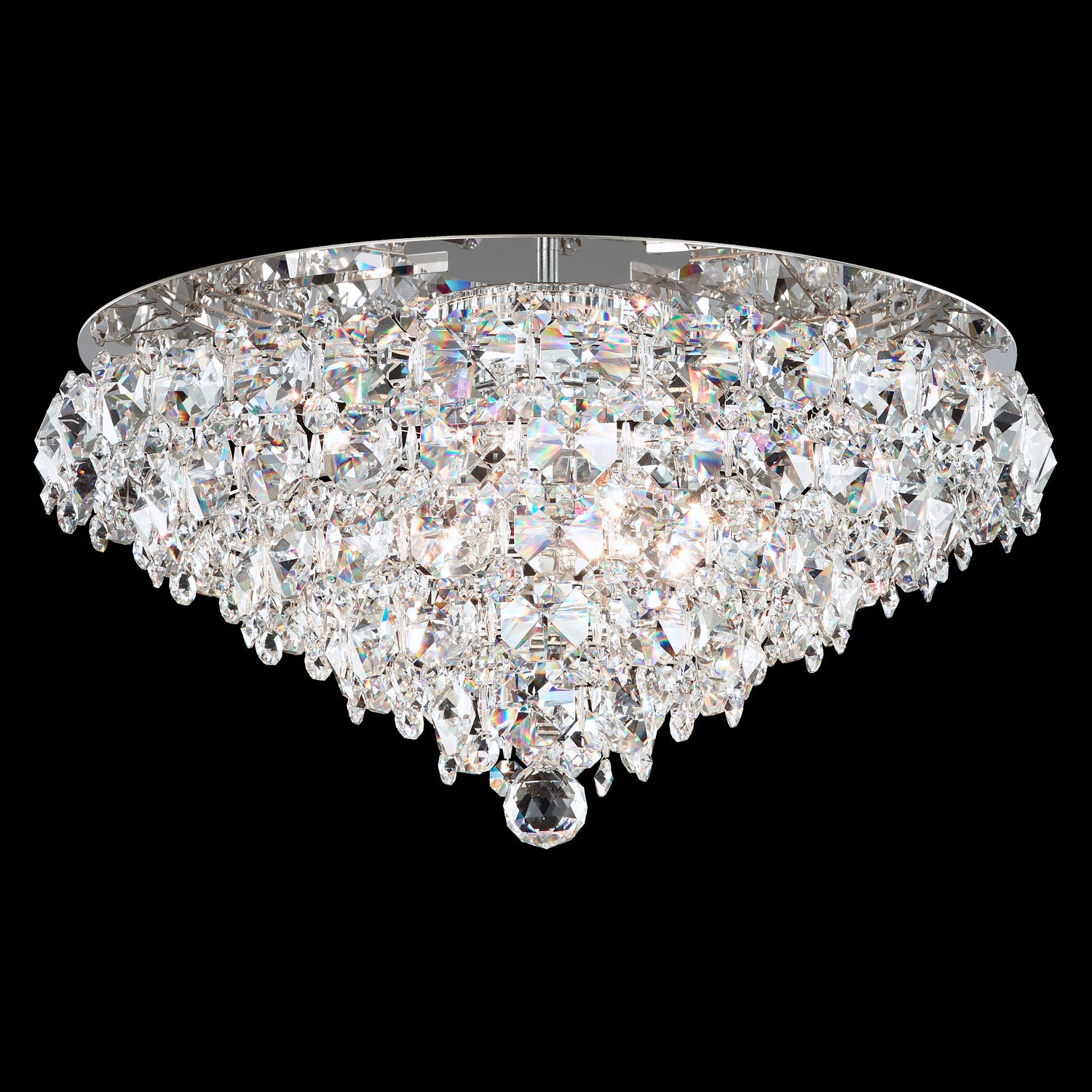 Schonbek - BN1424N-401O - Six Light Flush Mount - Baronet - Polished Stainless Steel