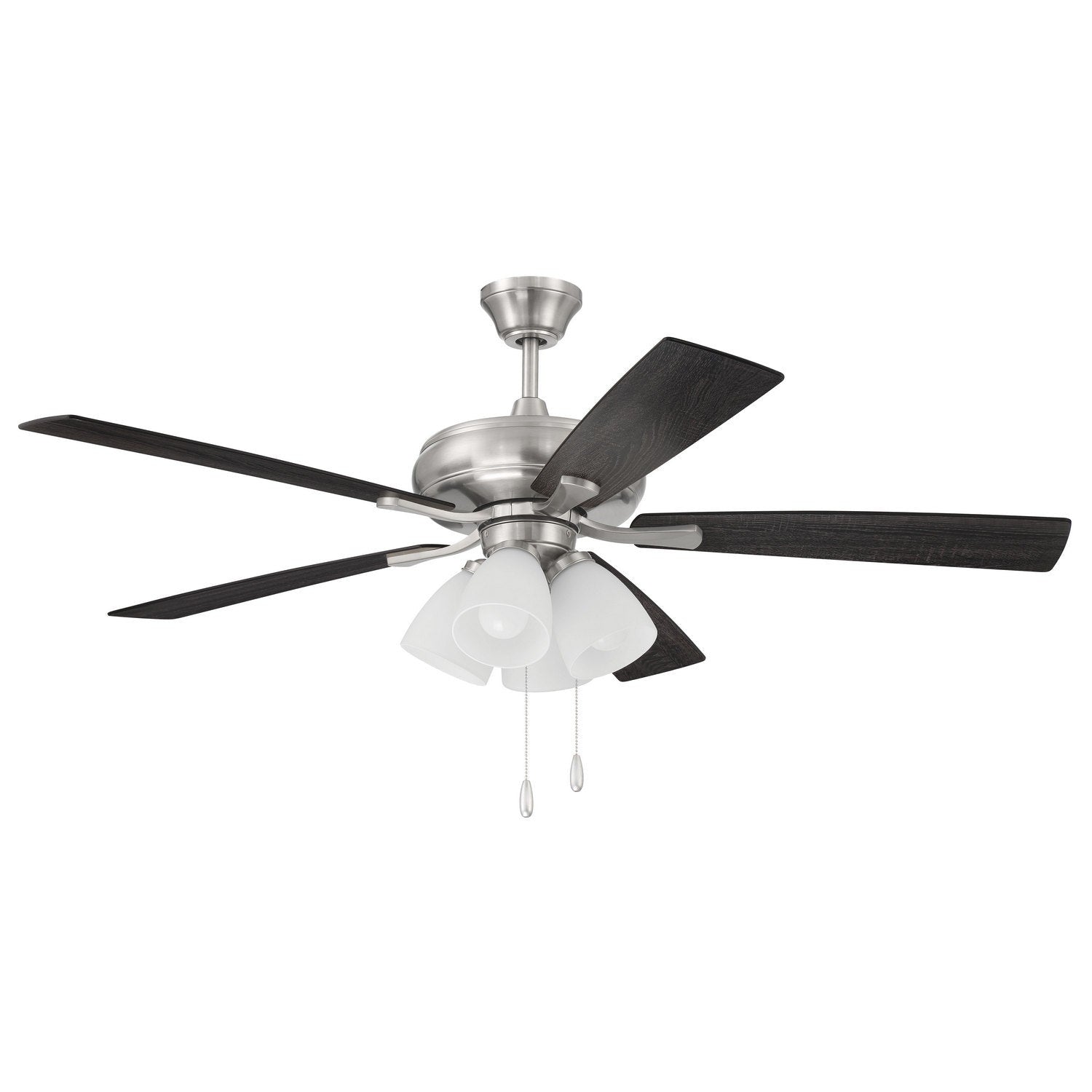 Craftmade - ECF114BNK5-BNGW - 52" Ceiling Fan - Eos Frost 4 Light - Brushed Polished Nickel