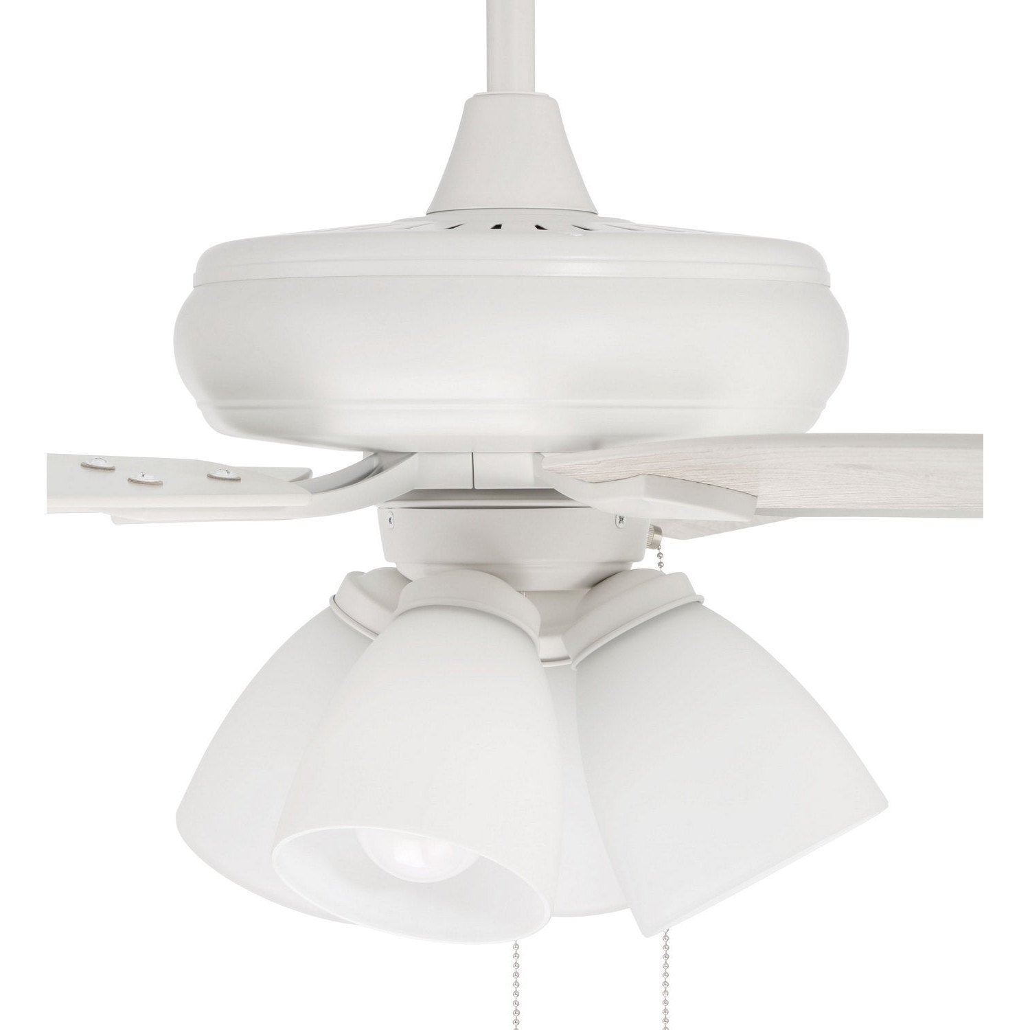 Craftmade - ECF114W5-WWOK - 52" Ceiling Fan - Eos Frost 4 Light - White