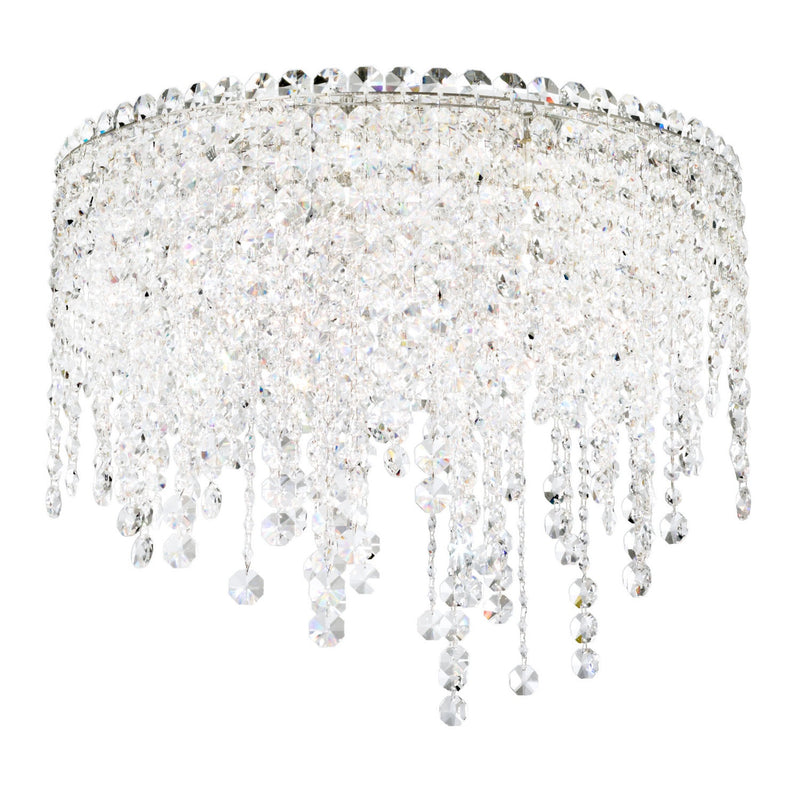 Schonbek - CH1801N-401O - Five Light Flush Mount - Chantant - Polished Stainless Steel