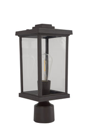Craftmade - ZA2415-BZ-C - One Light Post Mount - Resilience Lanterns - Bronze