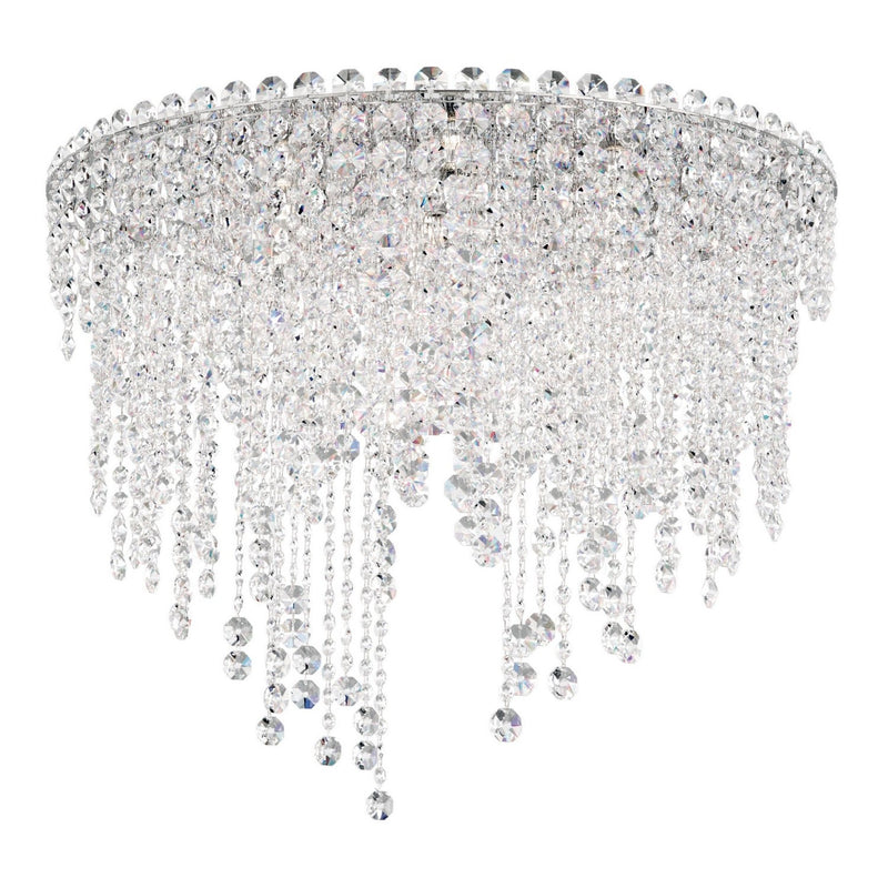 Schonbek - CH2401N-401O - Six Light Flush Mount - Chantant - Polished Stainless Steel