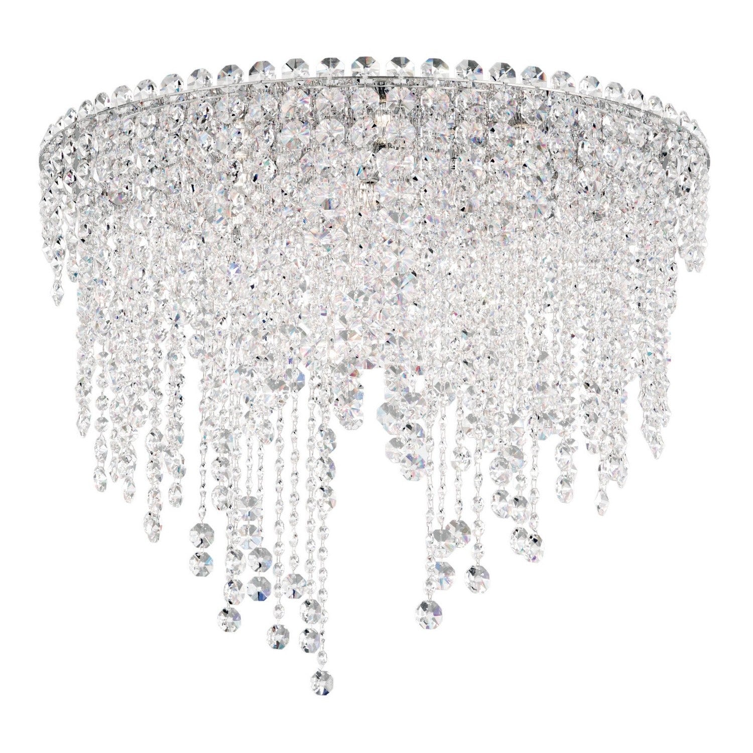 Schonbek - CH2401N-401R - Six Light Flush Mount - Chantant - Polished Stainless Steel