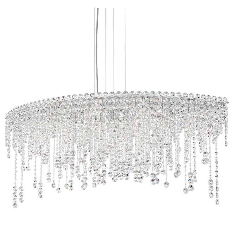 Schonbek - CH4811N-401O - Eight Light Linear Pendant - Chantant - Polished Stainless Steel