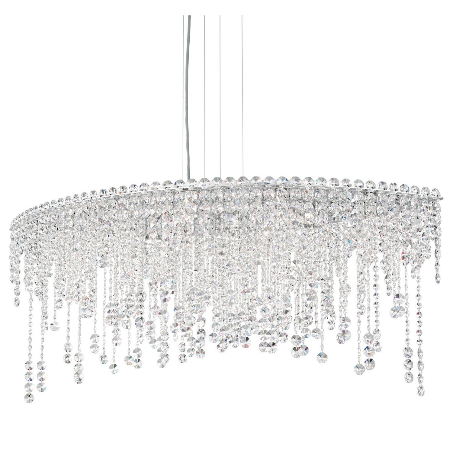 Schonbek - CH4811N-401R - Eight Light Linear Pendant - Chantant - Polished Stainless Steel