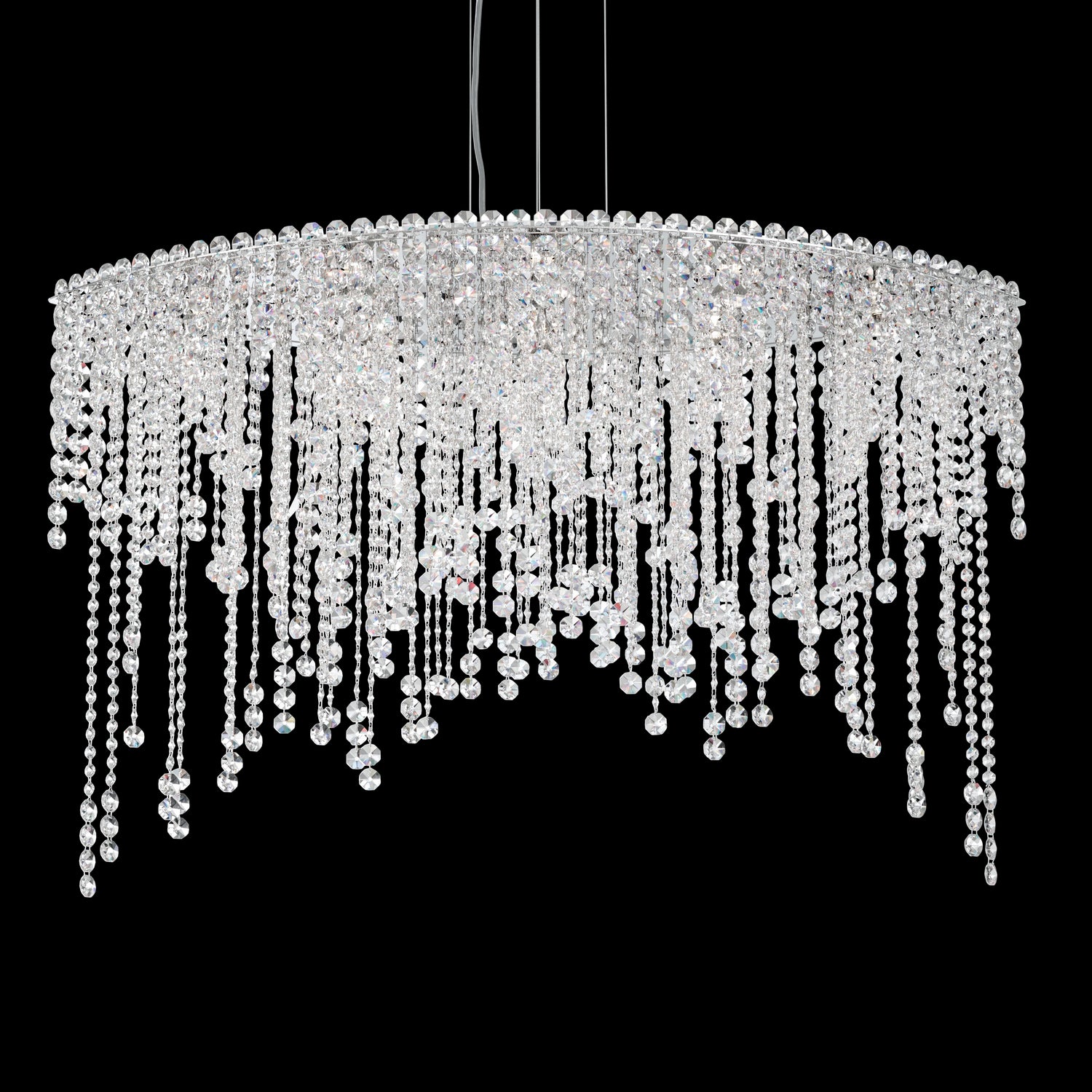 Schonbek - CH4812N-401O - Eight Light Linear Pendant - Chantant - Polished Stainless Steel