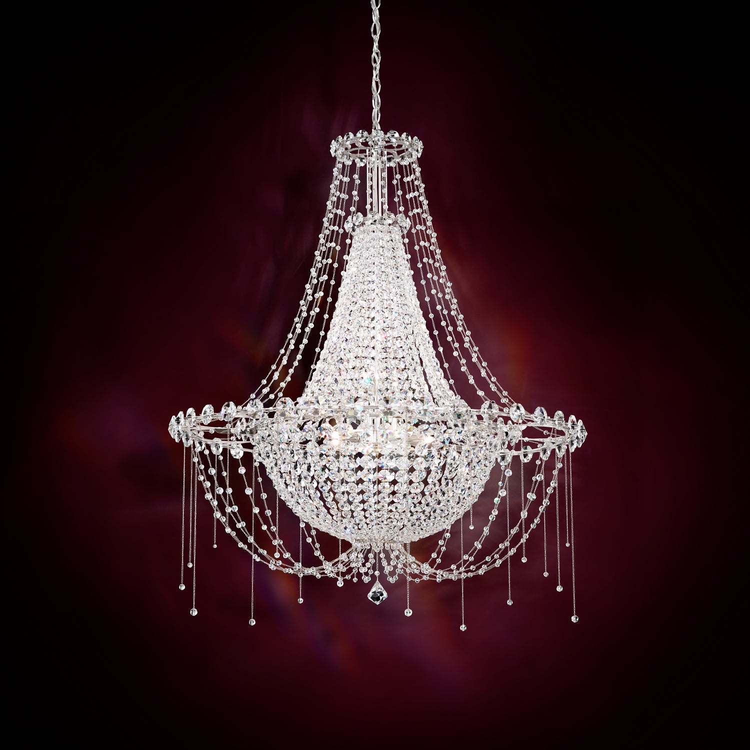 Schonbek - CM8334N-401R - Eight Light Chandelier - Chrysalita - Polished Stainless Steel