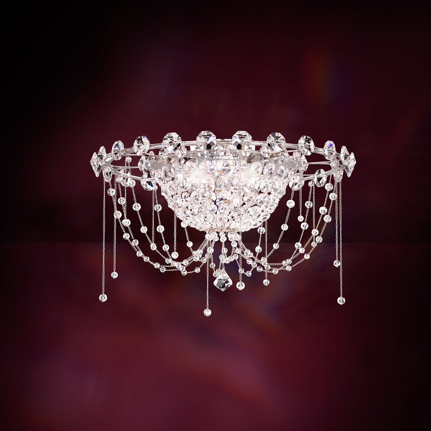 Schonbek - CM8419N-401R - Four Light Flush Mount - Chrysalita - Polished Stainless Steel