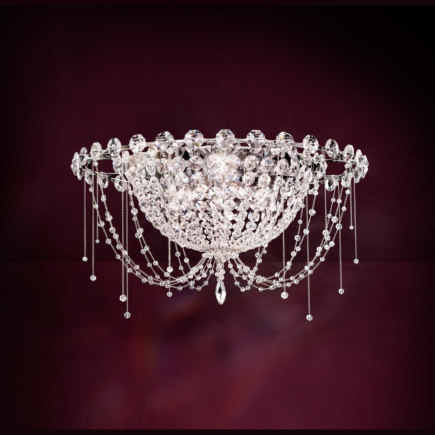 Schonbek - CM8426N-401R - Five Light Flush Mount - Chrysalita - Polished Stainless Steel