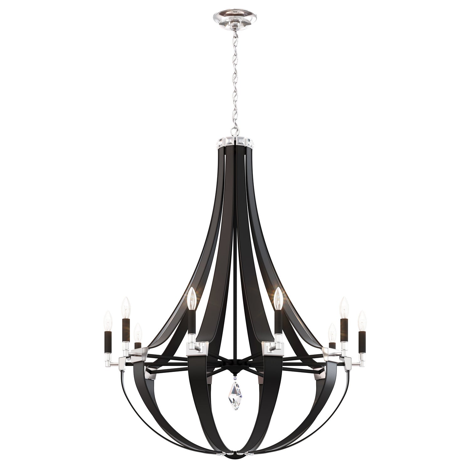 Schonbek - CY1010N-LW1R - Ten Light Chandelier - Crystal Empire - White Pass