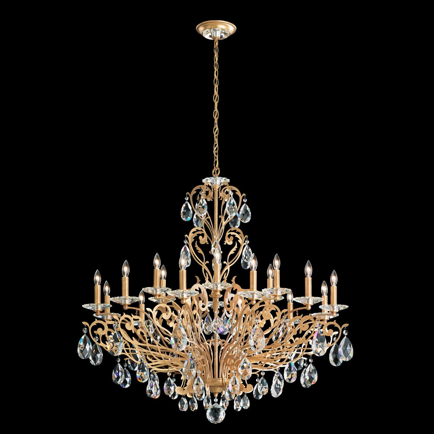 Schonbek - FE7018N-22H - 18 Light Chandelier - Filigrae - Heirloom Gold