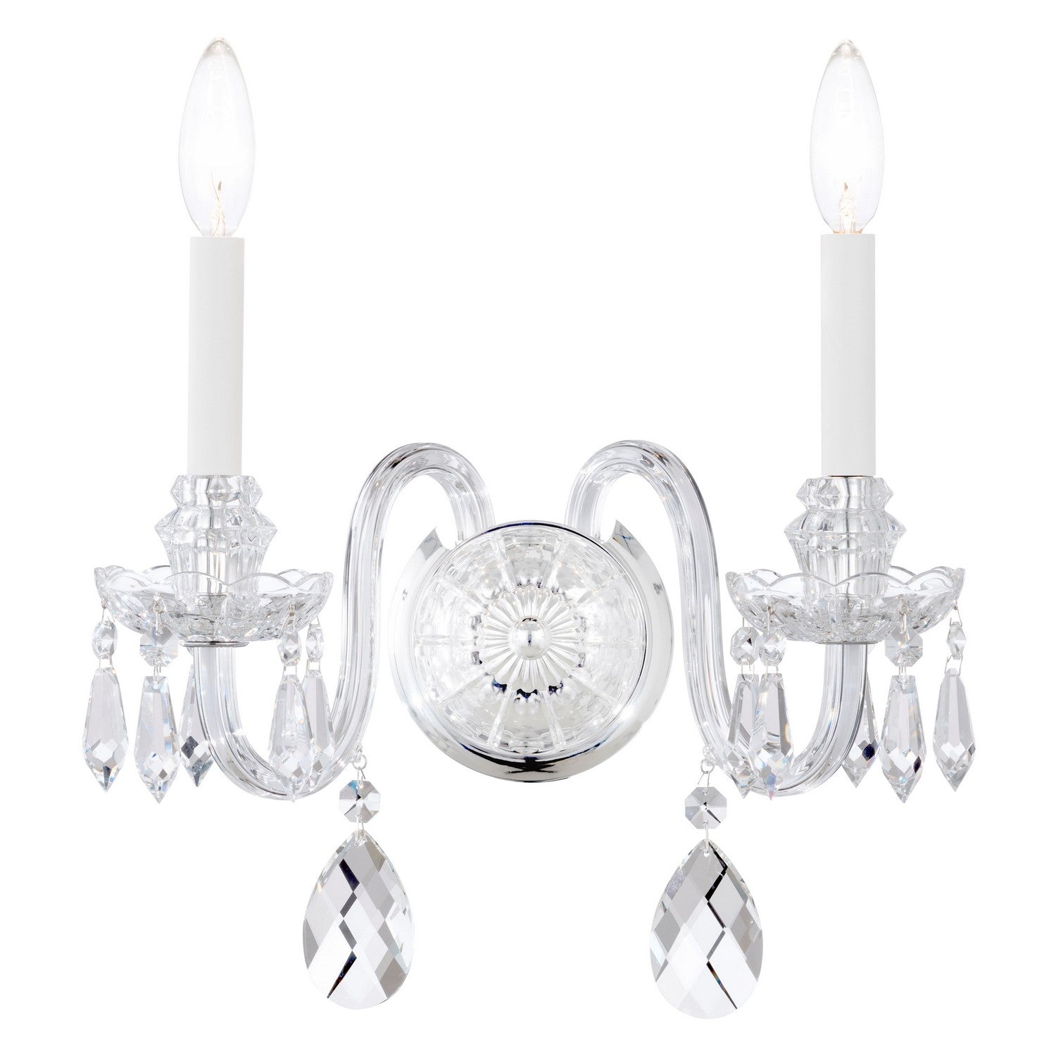 Schonbek - HA5802N-40H - Two Light Wall Sconce - Hamilton Nouveau - Polished Silver