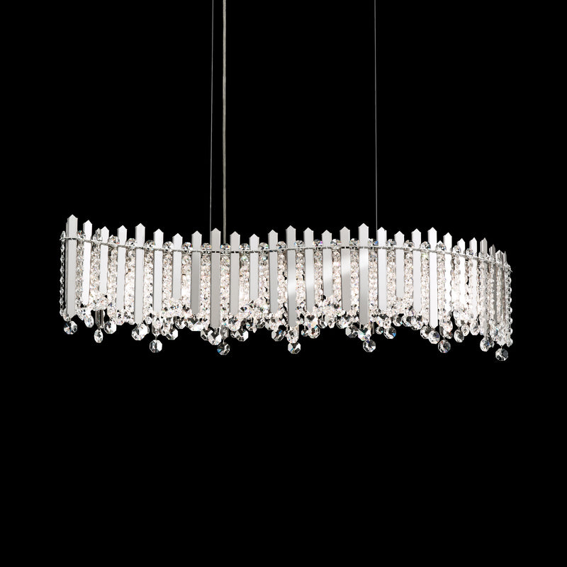 Schonbek - MX8346N-301O - Seven Light Linear Pendant - Chatter - Gold Mirror