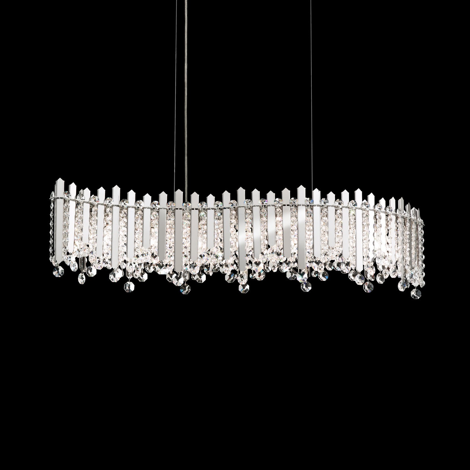 Schonbek - MX8346N-301R - Seven Light Linear Pendant - Chatter - Gold Mirror